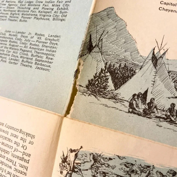 Vintage The Old West Trail 5 Great Western States Travel Brochure United States - Picture 9 of 12